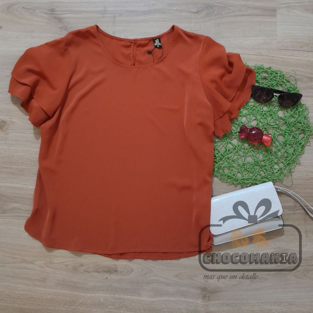 0000.8 BRICK BLOUSE SIZE L