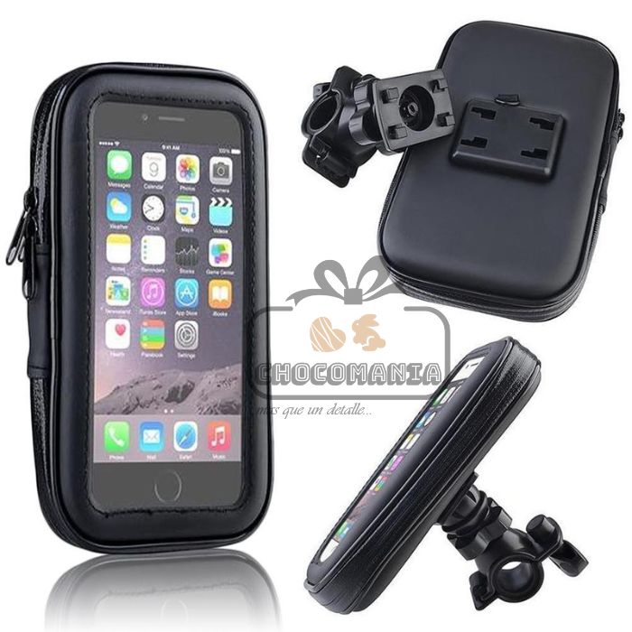 ESTUCHE PARA CELULAR MONTAJE MOTO/BICICLETA HASTA 6,2 PULGADAS