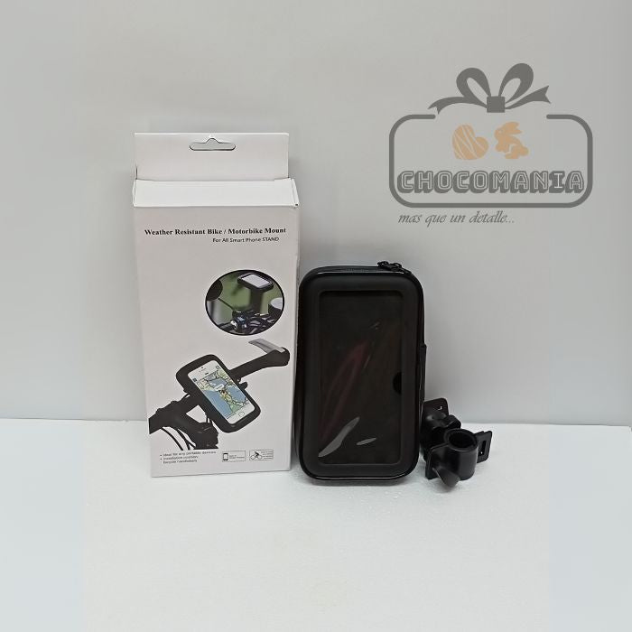 ESTUCHE PARA CELULAR MONTAJE MOTO/BICICLETA HASTA 6,2 PULGADAS