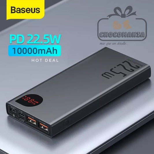 POWER BANK BASEUS 22,5W 1000mAh NEGRO CARGA RAPIDA