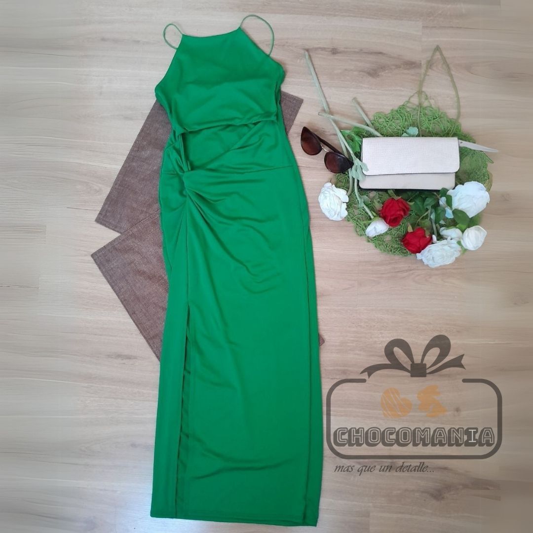 GREEN DRESS ONE SIZE UP TO M
