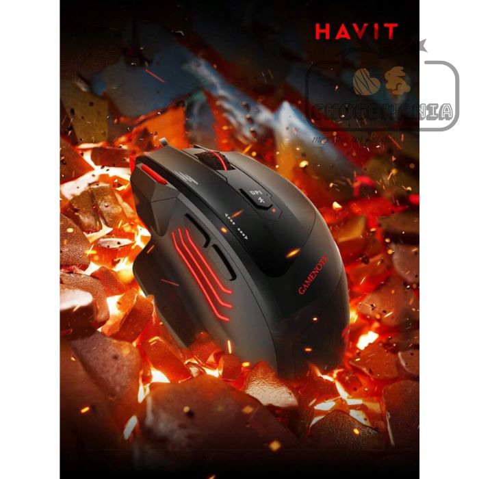 MOUSE GAMER HAVIT GAMENOTE MS1005 7 BOTONES ALAMBRICO