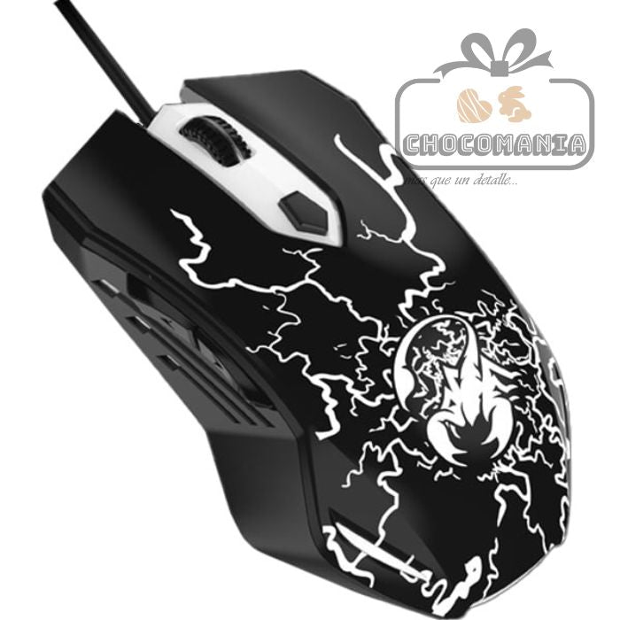 MOUSE GAMER SCORPION SPEAR 6 BOTONES RGB ALAMBRICO