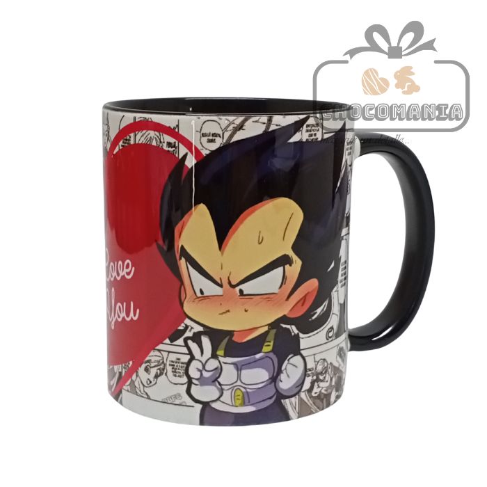 BULMA AND VEGETA I LOVE YOU SUBLIMATION CERAMIC MUG