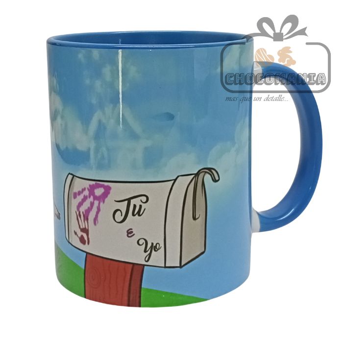 TAZA DE CERAMICA PELICULA UP FREDRICKSEN Y ELLIE NIÑOS SUBLIMADA