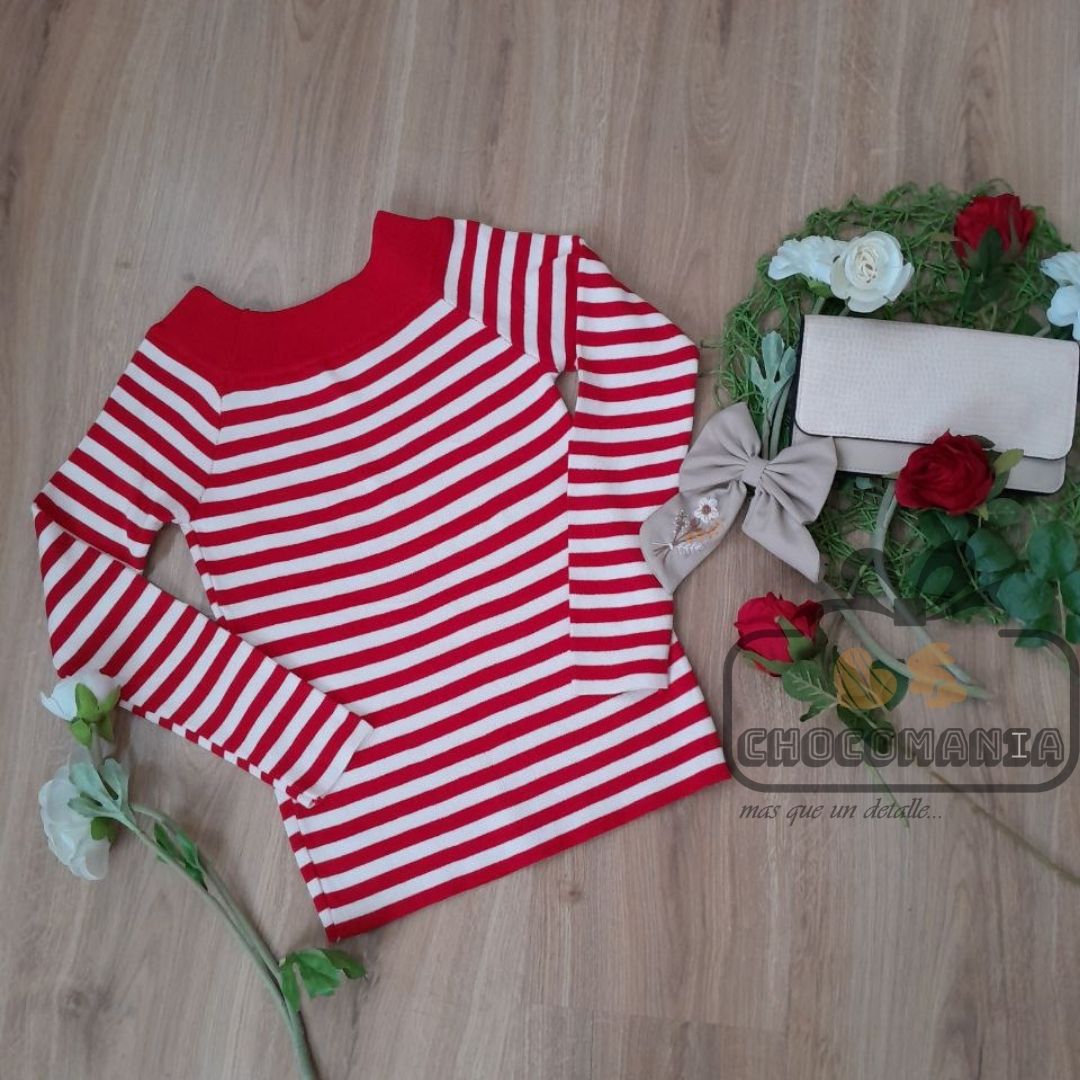 00.7 STRIPED SWEATER ONE SIZE UP TO M