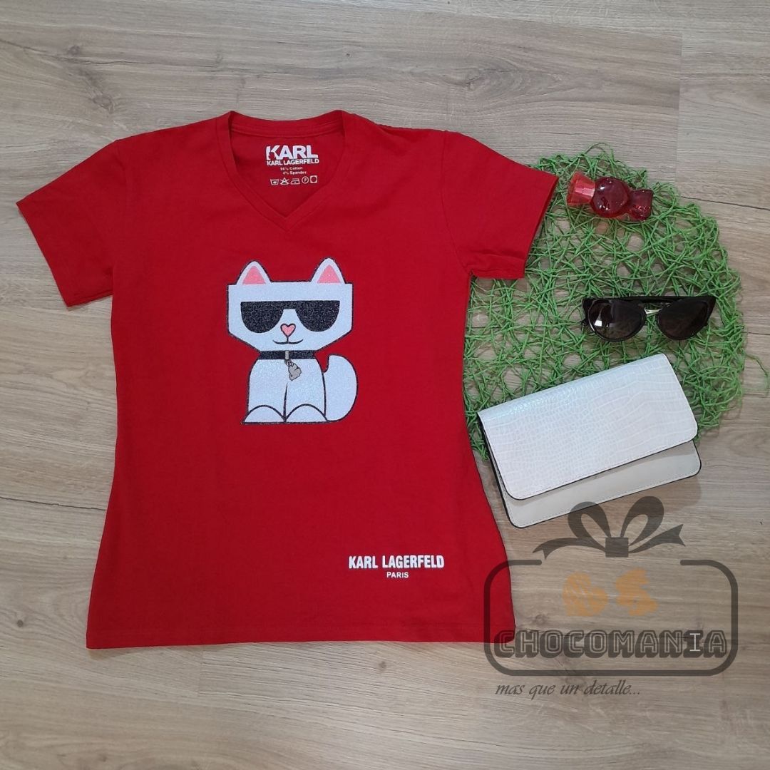CAMISETA ESTAMPADO TIPO CAVIAR TALLA HASTA UNA M - CHOCOMANIA