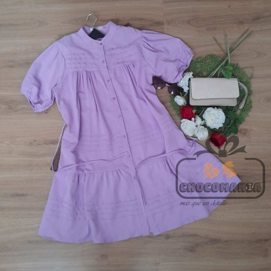 VESTIDO LILA L/XL 👗
