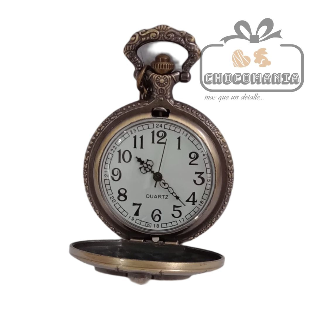 RELOJ DE BOLSILLO Y COLLAR JACK SKELLINGTON