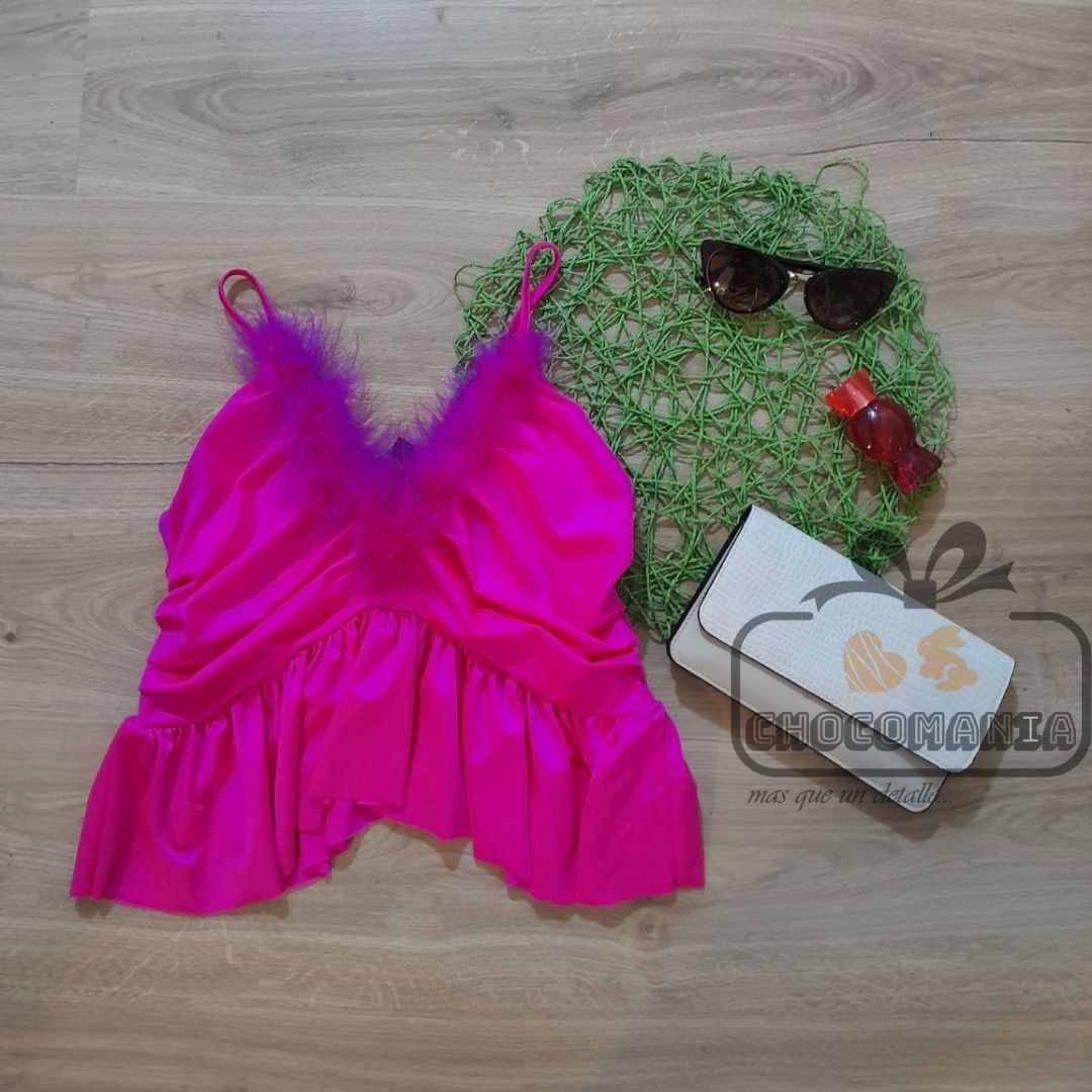 TOP PLUMAS ONE SIZE TO ONE M