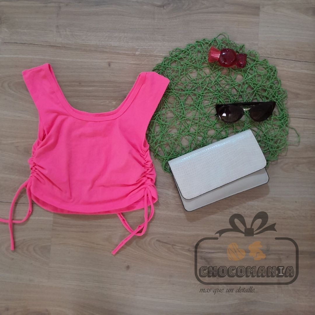 Lycra top with drawstring, one size up to L