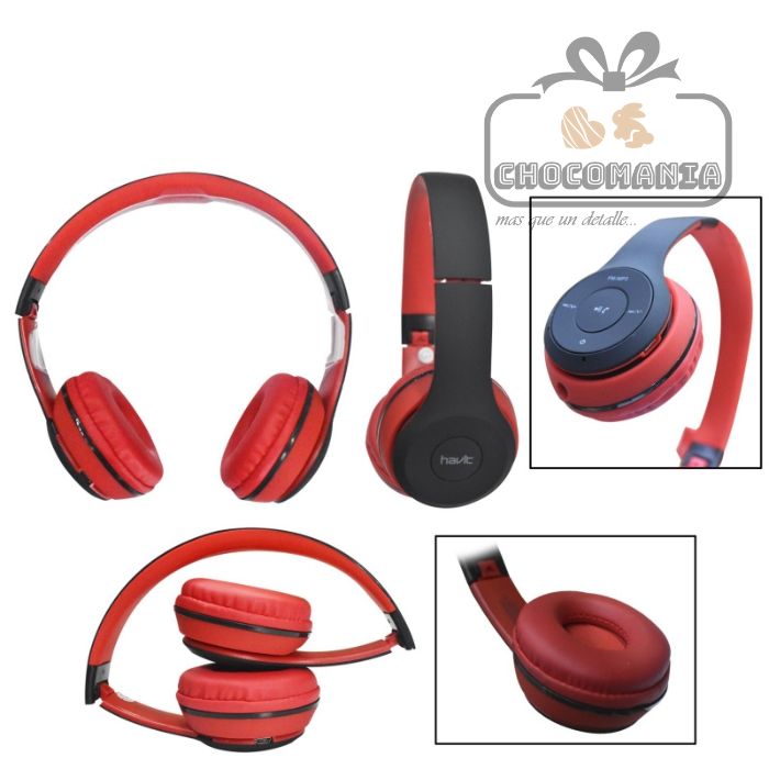 HAVIT FM/MP3 BLUETOOTH HEADPHONE HV-H2575BT BLACK-RED