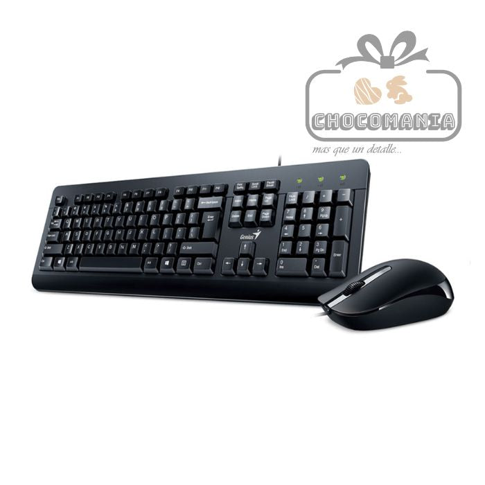 COMBO GENIUS TECLADO Y MOUSE KM-160 ALAMBRICO