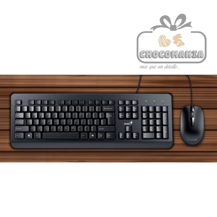 COMBO GENIUS TECLADO Y MOUSE KM-160 ALAMBRICO
