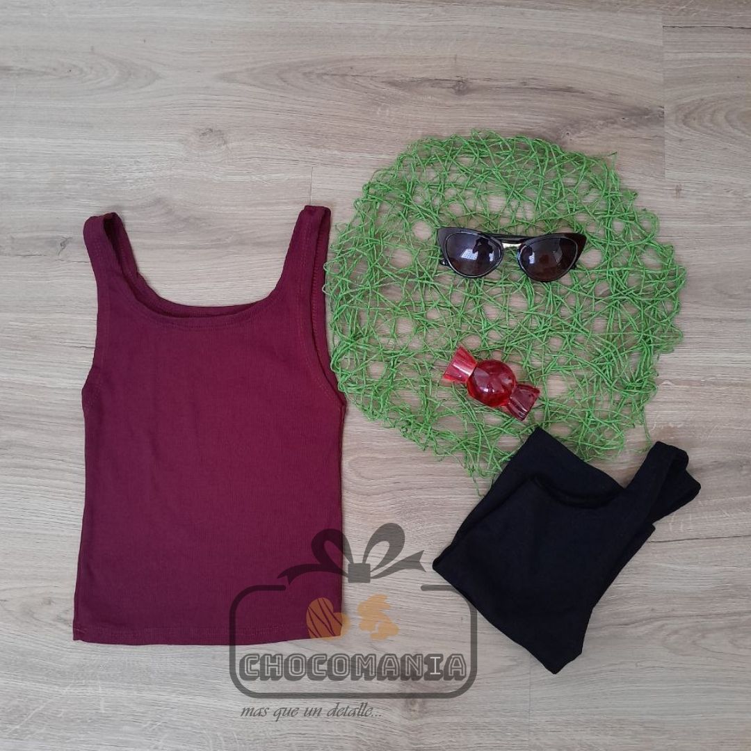 COTTON RIP HALF TOP ONE SIZE UP TO M