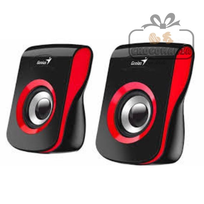 PARLANTES GENIUS SP-Q180 ROJO PARA COMPUTADOR