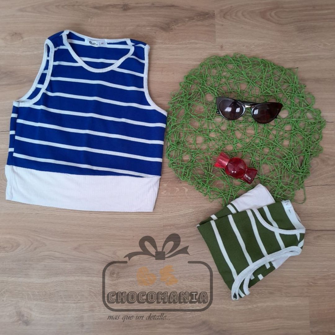 STRIPED TOP, RIGID, ONE SIZE FITS UP TO A S