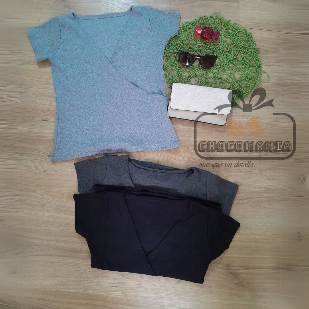 CAMISETA CRUZADA TALLA UNICA HASTA UNA L