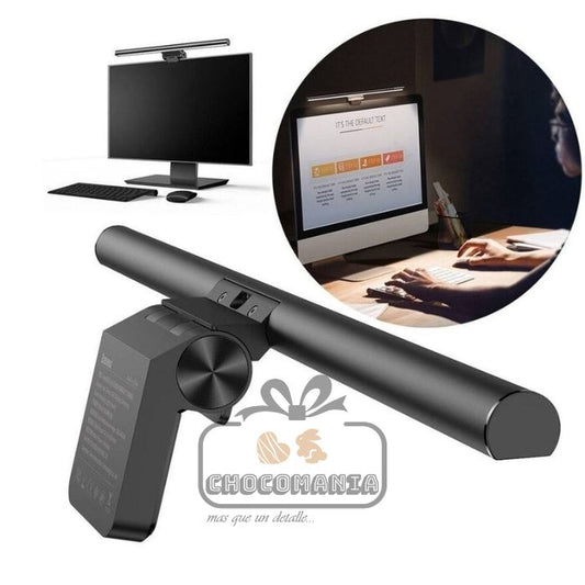 LAMPARA LED PARA MONITOR BASEUS DGIWK-BO1   3 NIVELES LUZ NEGRO