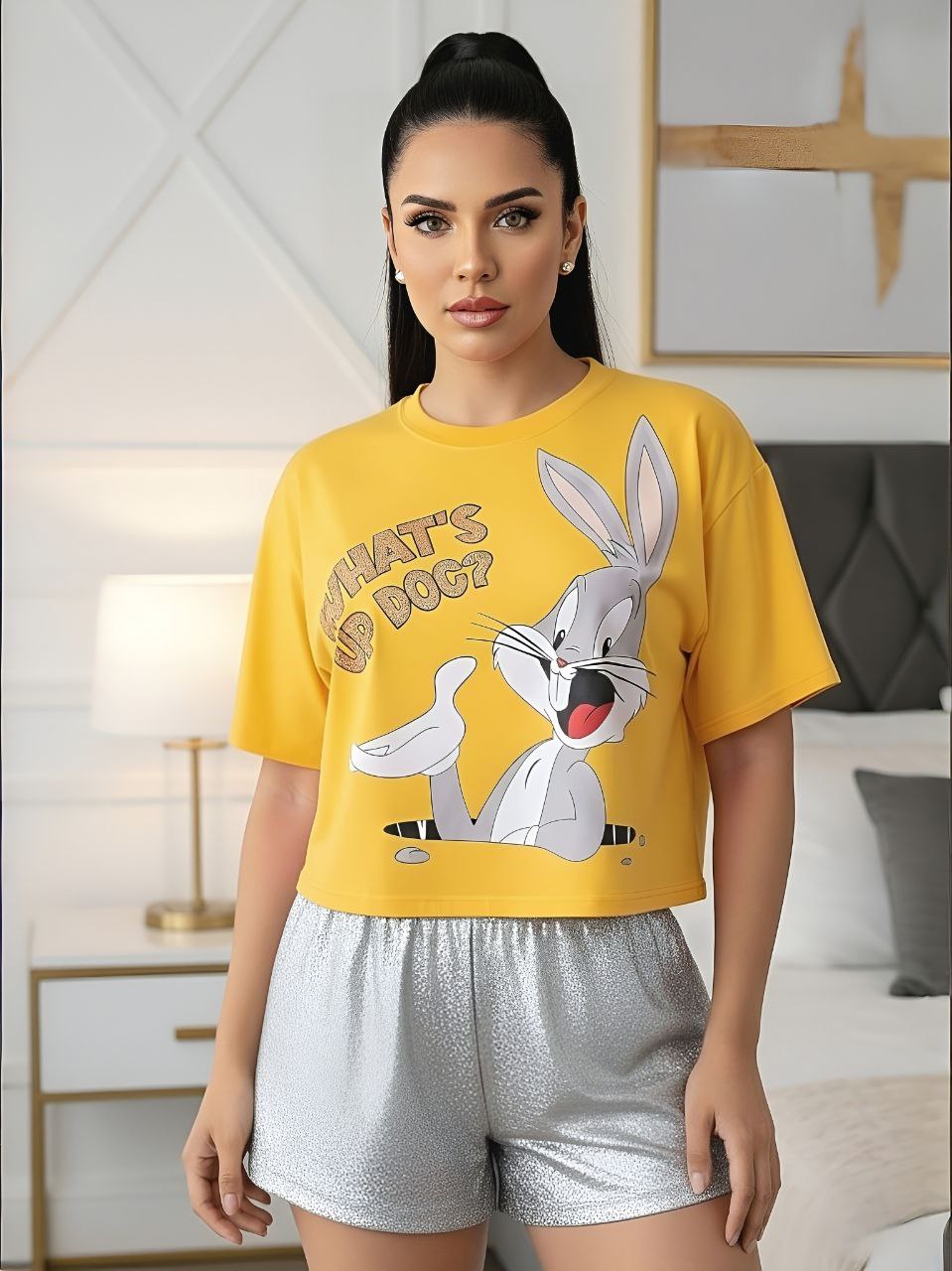 TOP OVERSIDE RABBIT ONE SIZE UP TO A L