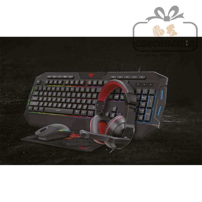 COMBO GAMER HAVIT KB501CM TECLADO/MOUSE/AUDIFONOS/MOUSE PAD