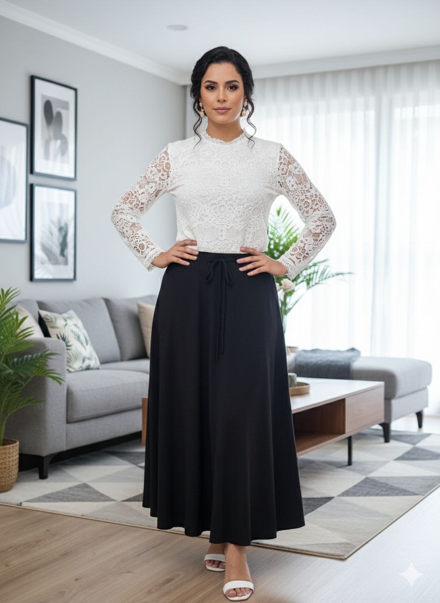 00.3 FALDA CON CORDON TALLA UNICA HASTA UNA XL