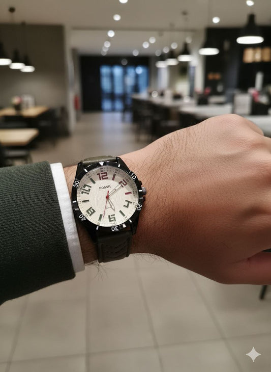 RELOJ CASUAL CABALLERO CORREA VERDE OLIVA