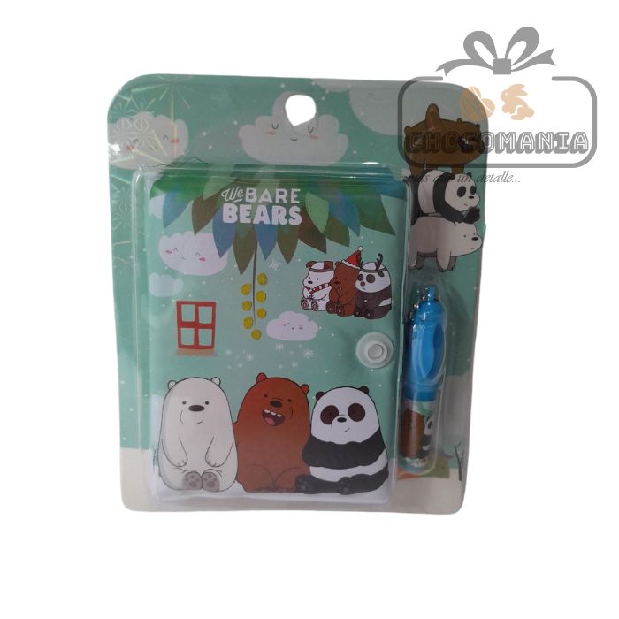 MINI LIBRETA OSOS ESCANDALOSOS VARIOS DISEÑOS INCLUYE ESFERO