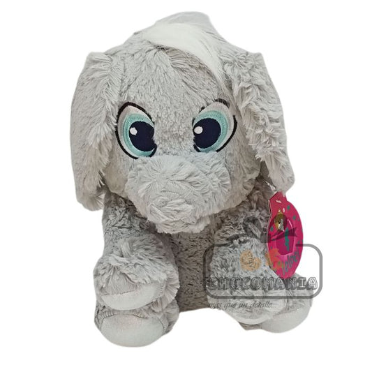 PELUCHE DE ELEFANTE GRIS 35CM SIN LICENCIA