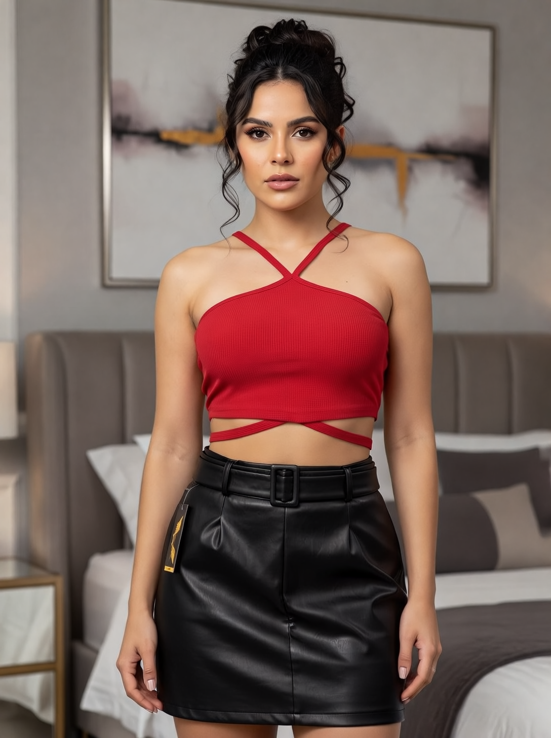 TOP TIRAS EN V TALLA UNICA HASTA UNA L