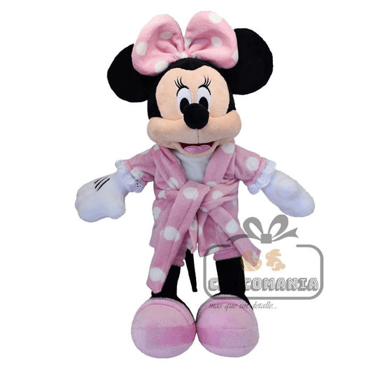 PELUCHE DISNEY MINNIE MOUSE PIJAMA ROSADA 45CM