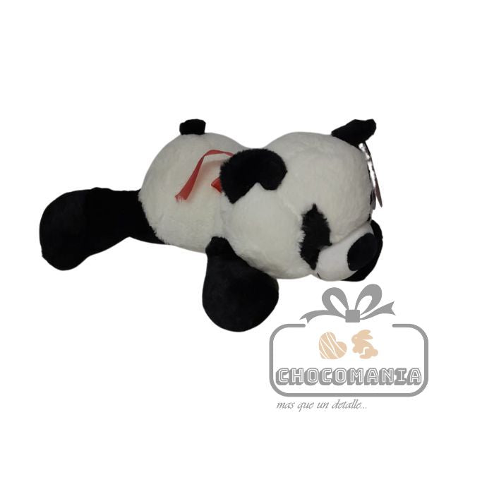 PELUCHE PANDA ACOSTADO 46CM SIN LICENCIA