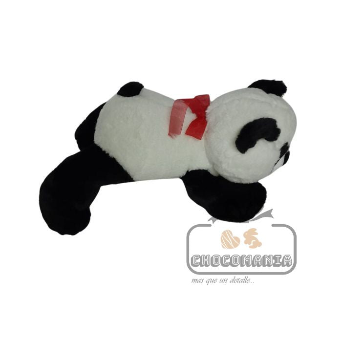 PELUCHE PANDA ACOSTADO 46CM SIN LICENCIA