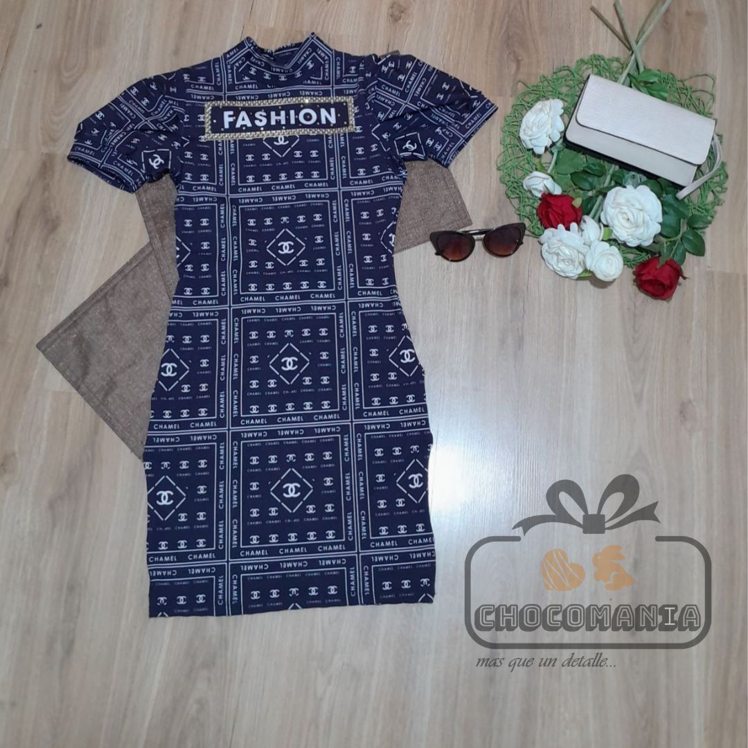 0.6 VESTIDO FASHION SUPLEX TALLA S/M AZUL