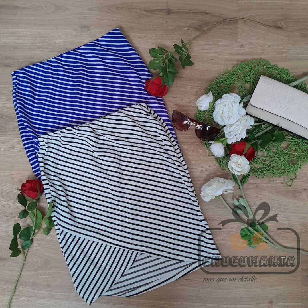 FALDA RAYAS TALLA UNICA S/M