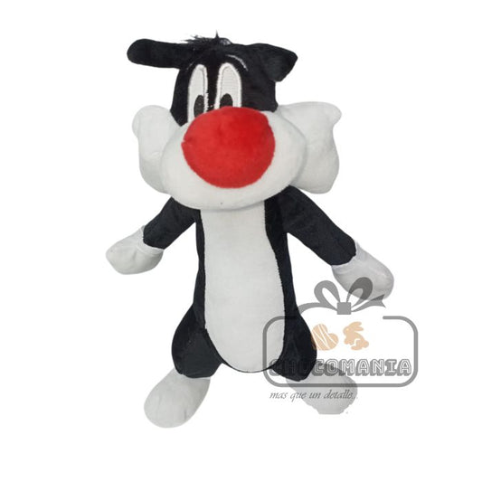 PELUCHE DE GATO SILVESTRE  27CM SIN LICENCIA