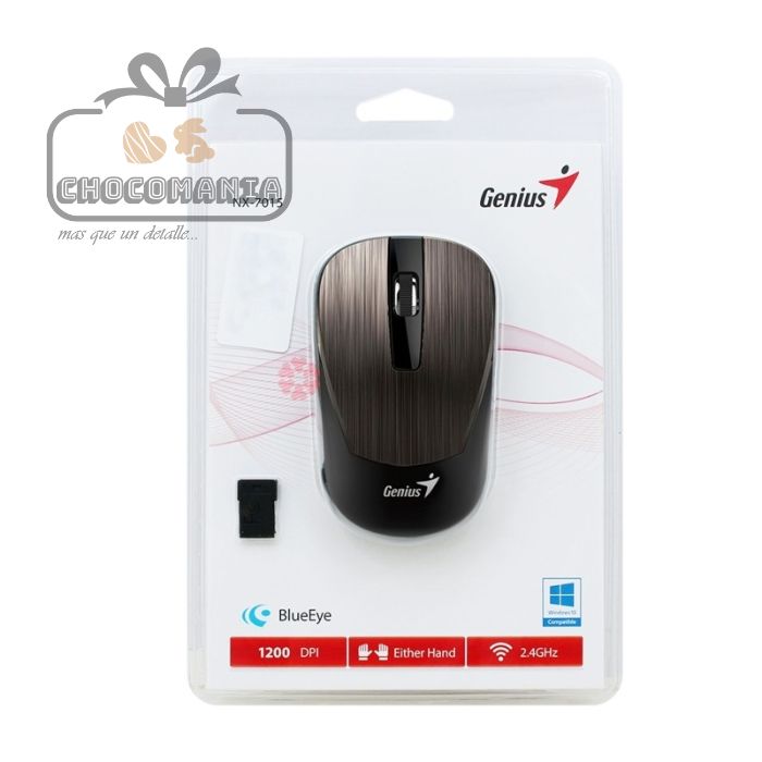 MOUSE GENIUS NX-7015 3 BOTONES INALAMBRICO GRIS