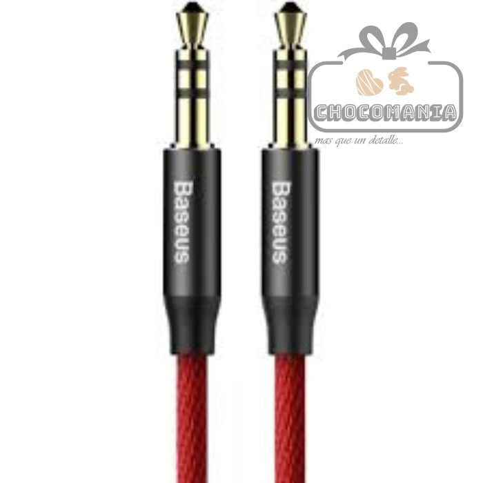 CABLE AUXILIAR AUDIO BASEUS YIVEN M30 ROJO