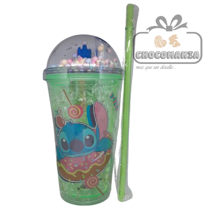 Stitch Gel Thermal Cup with Straw in Various Designs
