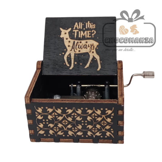 CAJA MUSICAL DE MADERA ALL THIS TIME? ALWAYS (HARRY POTTER)