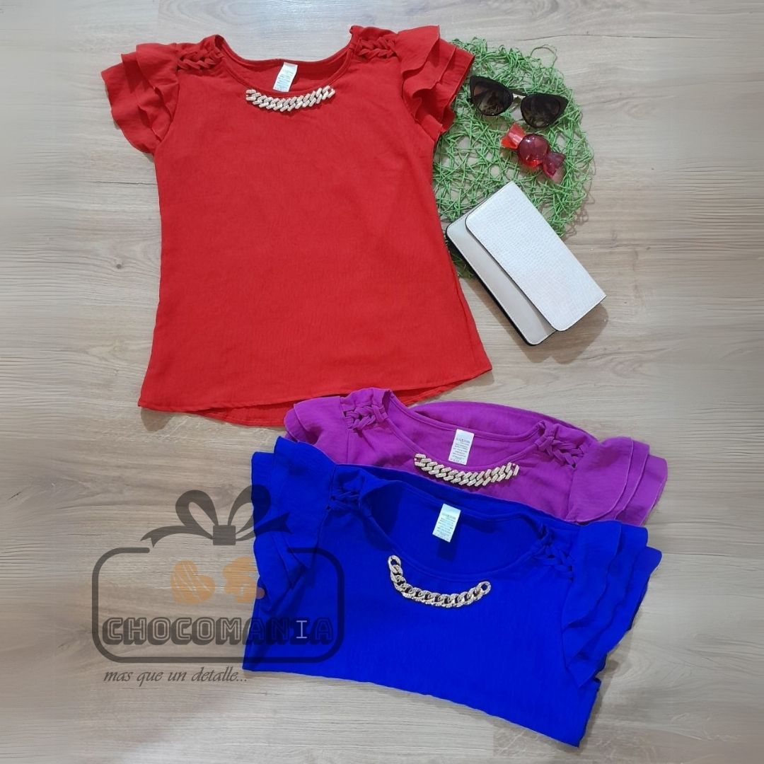 00000.1 CHAIN BLOUSE ONE SIZE TO ONE SIZE