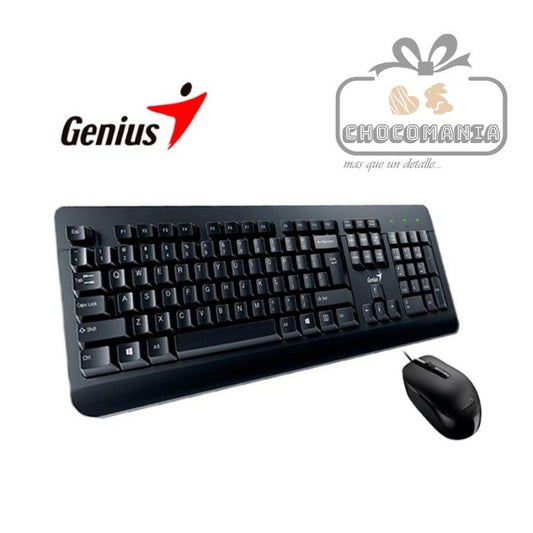 COMBO GENIUS TECLADO Y MOUSE KM-160 ALAMBRICO