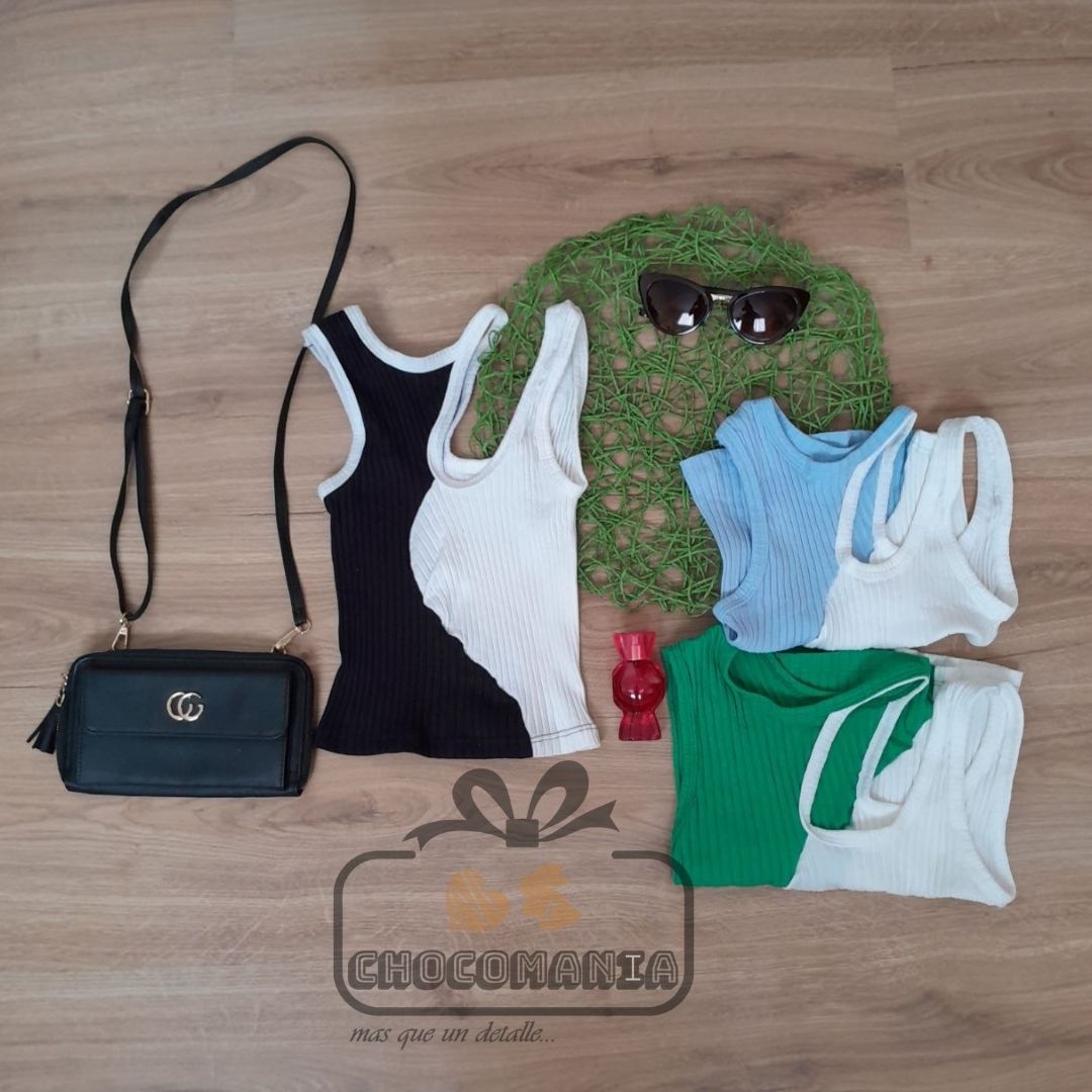 00000.9 TWO-TONE TOP ONE SIZE UP TO M