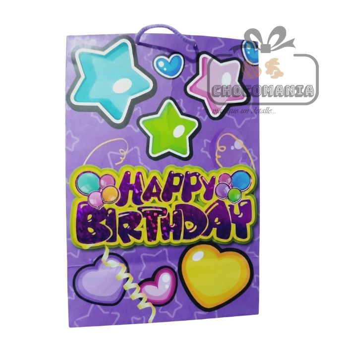 FUNDA DE REGALO GRANDE CON FRASE VARIOS DISEÑOS