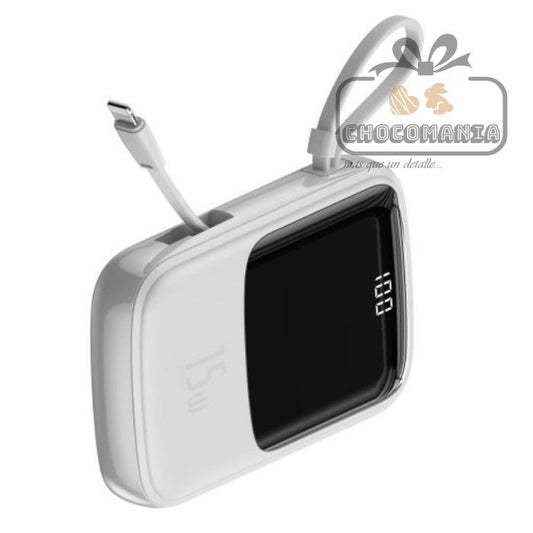 POWER BANK BASEUS PPQD-BO2 Digital DISPLAY 3A 10000MAH LIGHTNING BLANCO