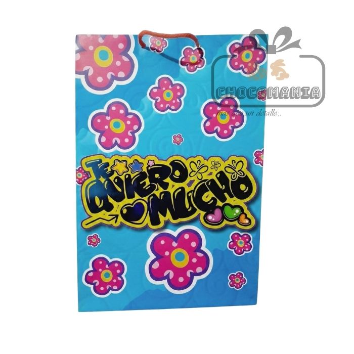 FUNDA DE REGALO GRANDE CON FRASE VARIOS DISEÑOS