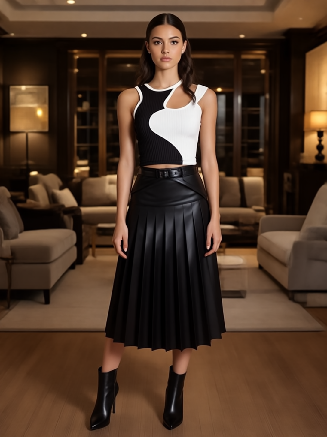 00000.9 TWO-TONE TOP ONE SIZE UP TO M