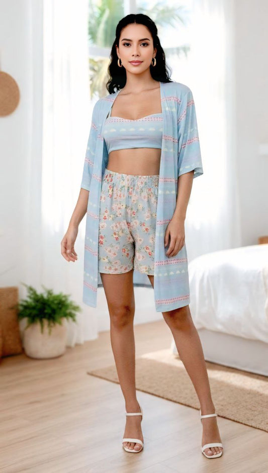 3-PIECE BEACH SET, ONE SIZE UP TO M