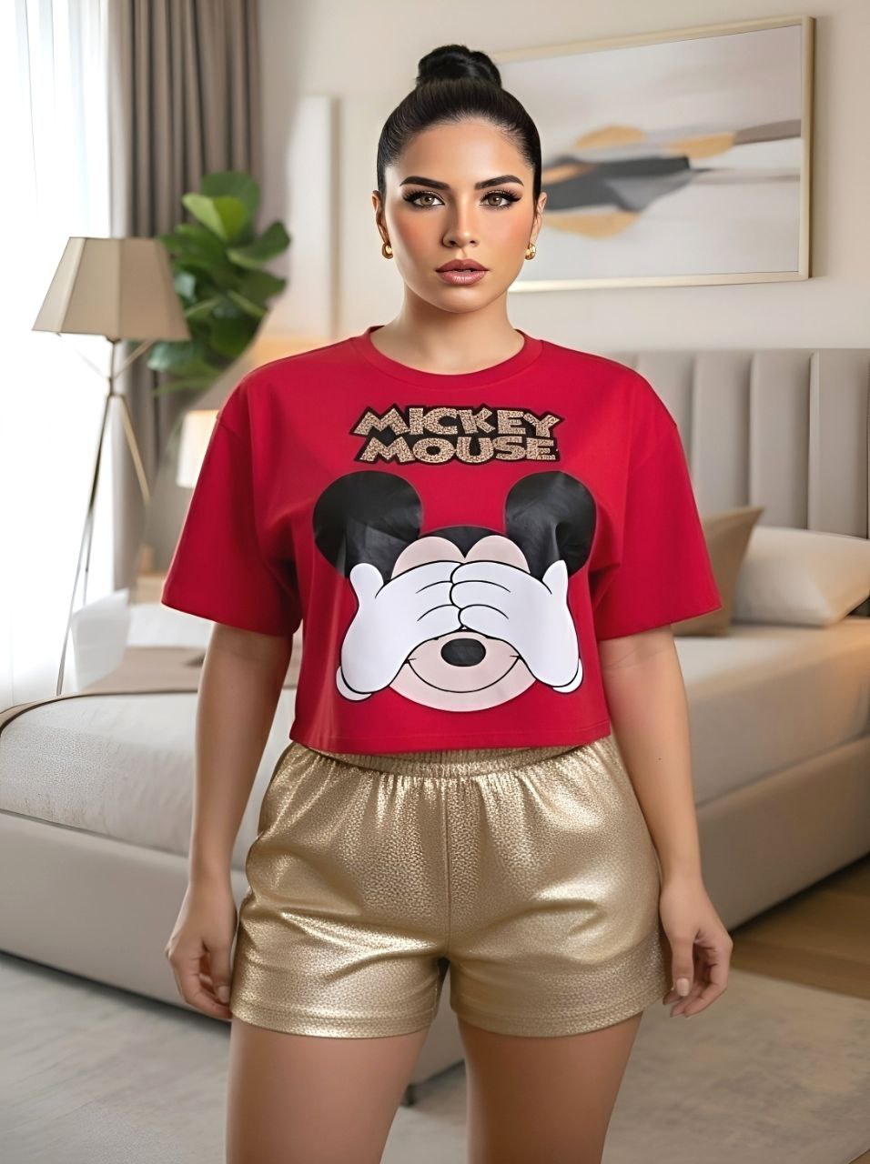 MICKEY OVERSIDE TOP ONE SIZE UP TO L