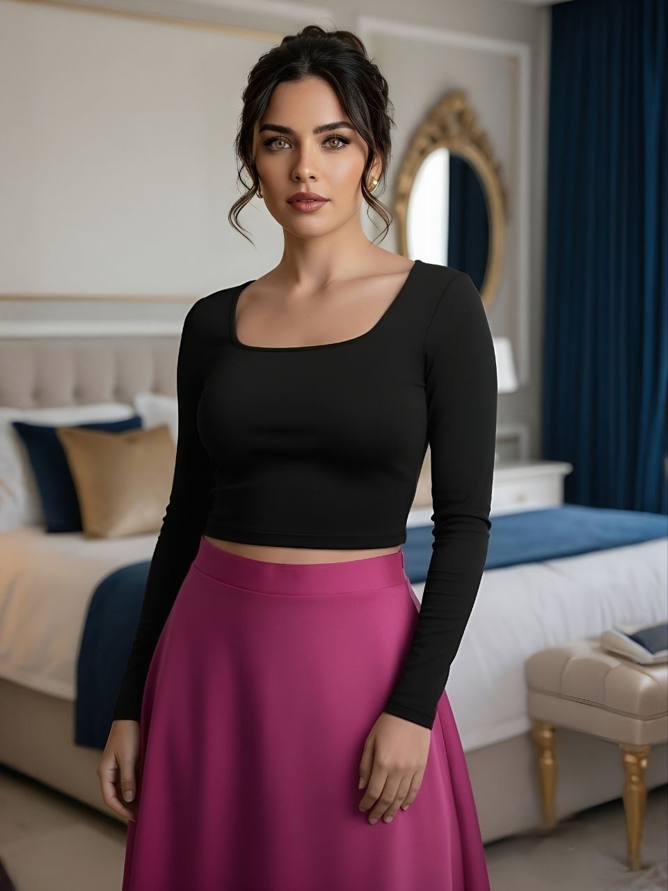 LONG-SLEEVED TOP VARIOUS DESIGNS